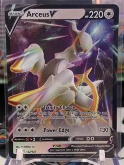 Arceus V 122/172 Brilliant Stars Holo Ultra Rare Pokemon Card TCG English JW 10O - Image 1