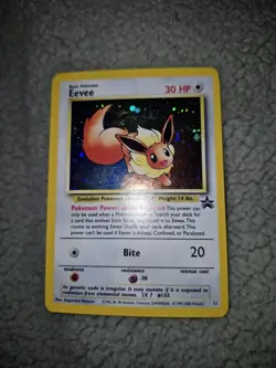 Eevee Promo 11 NM Vintage Holo Pokemon Card Wizards Black Star Promo - Image 1