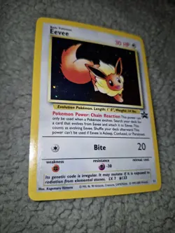 Eevee Promo 11 NM Vintage Holo Pokemon Card Wizards Black Star Promo - Image 9