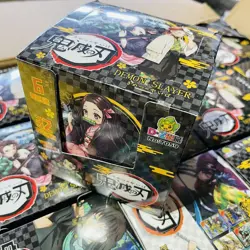 Demon Slayer Kimetsu No Yaiba Trading Card 32 Packs Booster Box Black Nezuko New - Image 2