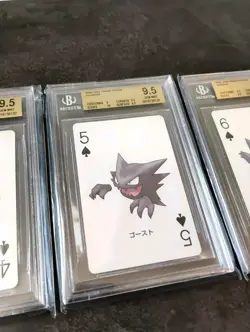 Gastly, Haunter, Gengar - BGS 9.5 - Pokemon Leafgreen Poker Deck Playing Cards - Image 3