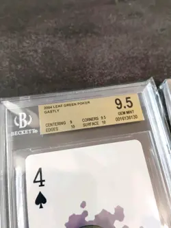 Gastly, Haunter, Gengar - BGS 9.5 - Pokemon Leafgreen Poker Deck Playing Cards - Image 5