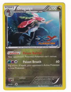 Dragalge XY10 Black Star Promo Holo Card XY Flashfire Pokemon TCG LP - Image 1