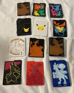 Pokemon Lot Of 35 Sealed ETB Card Sleeve Packs And 58 Card Dividers - Image 3