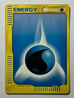 Water Energy 165/165 (MP) Rare E Reader Expedition Base Set 2002 Pokémon Card - Image 1
