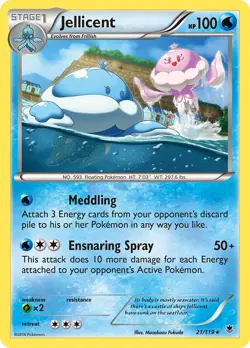 Jellicent 21/119 Rare | Phantom Forces | Pokemon Card - Image 1