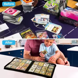 Card Binder-12 Pockets Trading Card Binder for Holding 480 Cards with 20 Two-Sid - Image 6