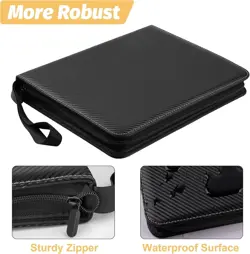 Trading Card Binder, 900 Pockets Card Binder, 9-Poccket Sided Pocket Sports Card - Image 2