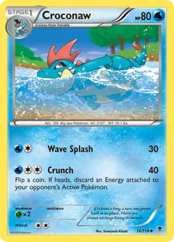 Croconaw 16/119 Uncommon | Phantom Forces | Pokemon Card - Image 1