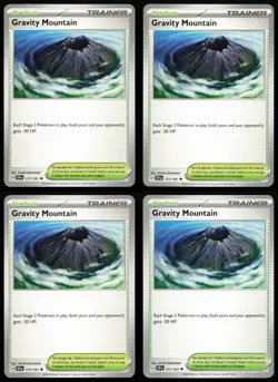 Gravity Mountain 177/191 Playset (x4 Cards) Surging Sparks Near Mint Pokemon TCG - Image 3