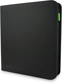 Vault X 12-Pocket Trading Card Binder Black – Holds 480 Cards TCG Album - Image 1