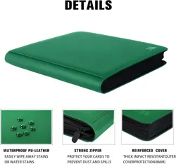Premium 1000+ Pockets Card Binder,16 Pockets Card Binder Ringless Side Loading T - Image 13