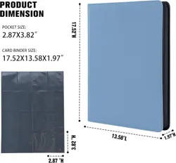 Premium 1000+ Pockets Card Binder,16 Pockets Card Binder Ringless Side Loading T - Image 14