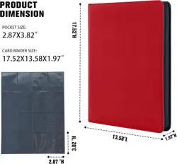 Premium 1000+ Pockets Card Binder,16 Pockets Card Binder Ringless Side Loading T - Image 20