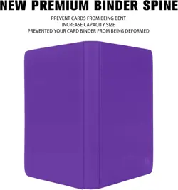 Premium 1000+ Pockets Card Binder,16 Pockets Card Binder Ringless Side Loading T - Image 40