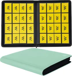 Premium 1000+ Pockets Card Binder,16 Pockets Card Binder Ringless Side Loading T - Image 64