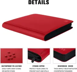 Premium 1000+ Pockets Card Binder,16 Pockets Card Binder Ringless Side Loading T - Image 74