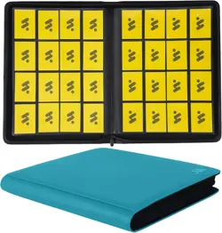 Premium 1000+ Pockets Card Binder,16 Pockets Card Binder Ringless Side Loading T - Image 86