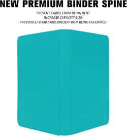 Premium 1000+ Pockets Card Binder,16 Pockets Card Binder Ringless Side Loading T - Image 87