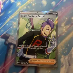 Pokémon TCG Destined Rivals Team Rockets Petrel Full Art Card 226/182 - Image 1