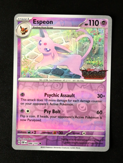 Pokémon Card TCG - Espeon 086/197 Best Buy Obsidian Flames Stamped Promo - NM ⭐ - Image 7