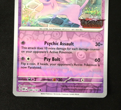 Pokémon Card TCG - Espeon 086/197 Best Buy Obsidian Flames Stamped Promo - NM ⭐ - Image 9