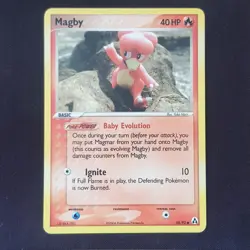 Magby 58/92 Yuka Morii💎NEAR MINT💎EX Legend Maker Pokemon Card TCG - Image 3