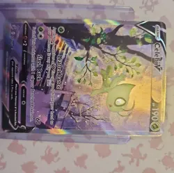 RAW NEAR Mint Pokémon Celebi V 245/264 Alt Full Art Fusion Strike - Image 15
