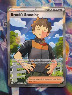 Brocks Scouting 179/159 Secret Ultra Rare Journey Together Pokemon TCG NM - Image 7