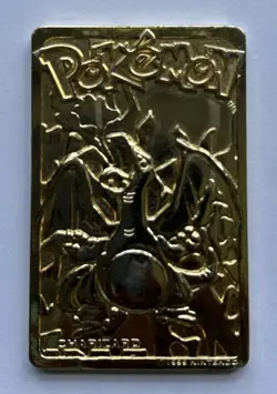 Pokemon 23K Gold Plated Trading Card "CHARIZARD" Burger King 1999 - Image 11