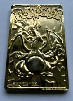 Pokemon 23K Gold Plated Trading Card "CHARIZARD" Burger King 1999 - Image 12