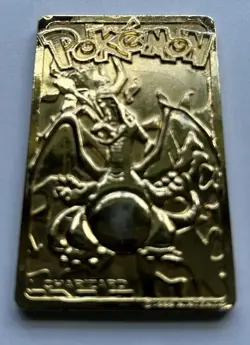 Pokemon 23K Gold Plated Trading Card "CHARIZARD" Burger King 1999 - Image 2