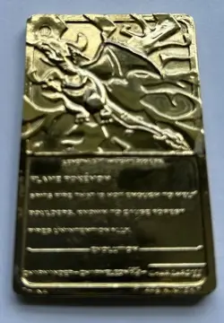 Pokemon 23K Gold Plated Trading Card "CHARIZARD" Burger King 1999 - Image 4