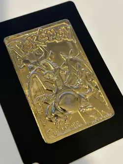 Pokemon 23K Gold Plated Trading Card "CHARIZARD" Burger King 1999 - Image 7