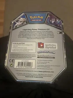 Lunala GX Tin Sun & Moon 2017 Pokemon TCG 4 Booster Packs FACTORY SEALED - Image 2