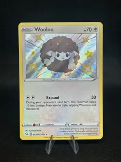 Pokemon Card TCG - Wooloo - SV103/SV122 - Shining Fates - Holo Shiny - Image 2
