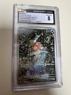 Pokemon CGC 8 NM/Mint Magikarp 203/193 Illustration Rare 2023 Paldea Evolved IR - Image 1