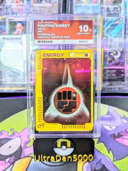 Pokemon Card Fighting Energy Holo E-Minimum McDonald's ACE 10 GEM MINT - Image 3