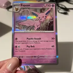 Pokemon TCG Espeon 033/131 HOLO- Prismatic Evolutions- Pack Fresh- NM/M. - Image 1