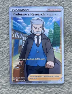 Professor's Research 150/159 Crown Zenith Ultra Rare Full Art Pokemon TCG NM - Image 3