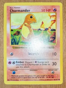 Pokemon [Base Set] **Shadowless** Charmander - 046/102 NM - 1999 WOTC - Image 7