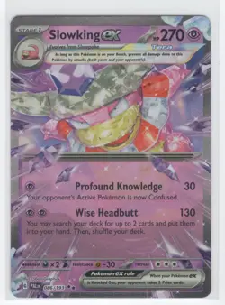 #86 2023 Paldea Evolved Slowking ex Double Rare Holo - Image 3