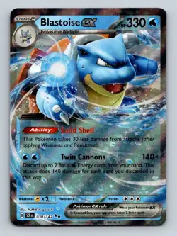 #30 Blastoise Ex 2024 Stellar Crown * Double Rare - Image 1