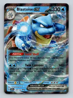 #30 Blastoise Ex 2024 Stellar Crown * Double Rare - Image 3