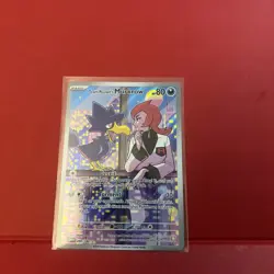 NM+/MINT  Team Rockets Murkrow Pokemon TCG Scarlet & Violet Destined Rivals IR - Image 4
