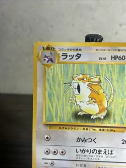 Raticate Base Set Original Old Back Japanese Pokemon Card (Light Play)-Fast Ship - Image 10