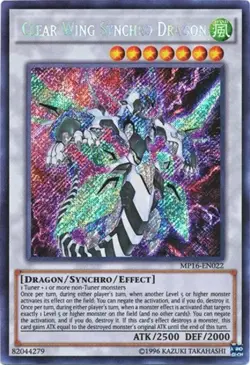 Yugioh! LP Clear Wing Synchro Dragon - MP16-EN022 - Secret Rare - Unlimited Edit - Image 2