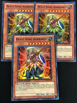 YUGIOH BEAST KING BARBAROS CT08-EN005 SUPER X3(LP) - Image 1