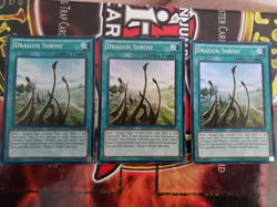 YUGIOH TCG 3X DRAGON SHRINE SDBE-EN019 SUPER 1ST EDITION LP - Image 3
