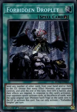 Forbidden Droplet 1st Ed Secret ROTD-EN065  Yu-Gi-Oh! - Image 1